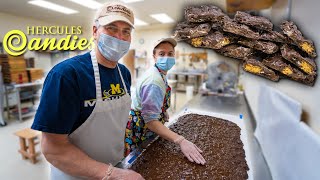 Father Teaches Daughter How To Make Cookie Bark