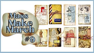 MASS MAKE MARCH #9 - EASY POCKET FOLIO FROM CHEAP DESIGN PAPER- #junkjournalideas #papercraft
