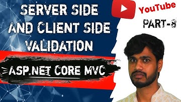 Asp.Net Core Server Side and Client Side Validation Part-8 @cwddc