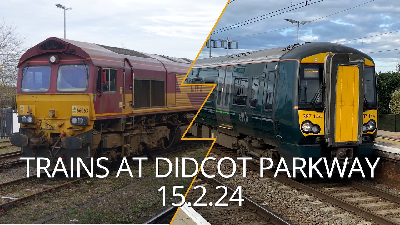 Trains at Didcot Parkway station | 15.2.24 - YouTube