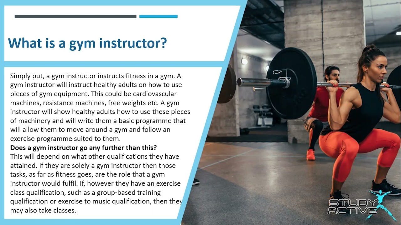 What is the difference between a gym instructor and a personal trainer