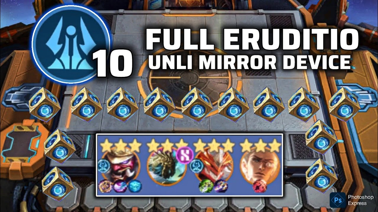 10/10 ERUDITIO EASY 3STAR 4 LEGENDARY HEROES | MAGIC CHESS GO GO