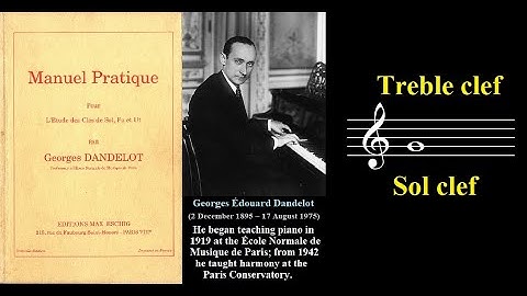 Manuel Pratique by Georges Dandelot  Treble Clef exercises in progressively faster tempos