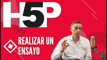 Como crear un #ensayo con la herramienta #h5p  en #moodle4