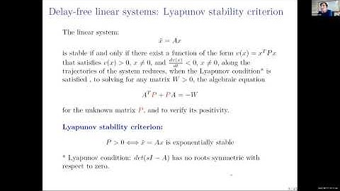 Time Delay Systems Webinar - Sabine Mondie - 2022 June 17
