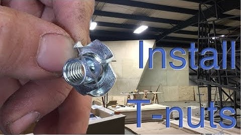 Climbing Wall Build, T-Nut Install