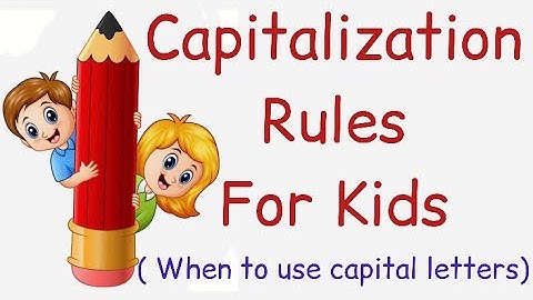 Capitalization Rules /When to use capital letters /ENGLISH GRAMMAR