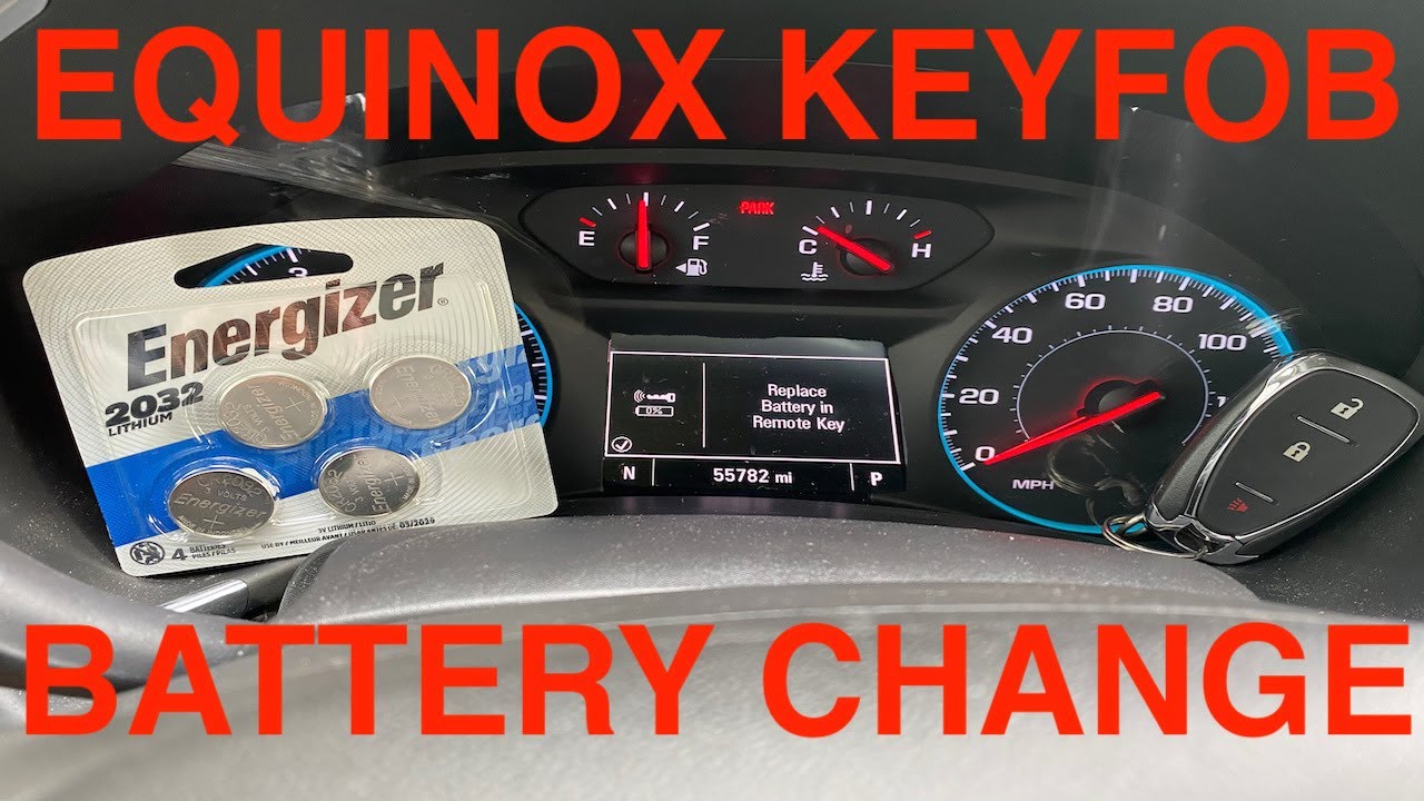 Chevy Equinox Key Fob Battery Change - "Replace Battery in Remote Key