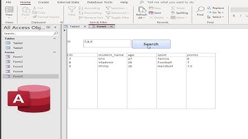 Microsoft Access Search Form_Search multiple values from Table in listbox Using VBA  in access forms
