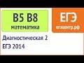 B5, B8 по математике, ЕГЭ 2014, диагностическая 2 (12.12). Вариант 1, Запад без логарифмов