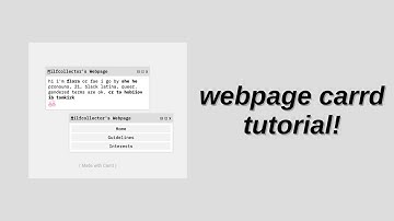 webpage carrd tutorial! - © hobiiov ib tomkirk