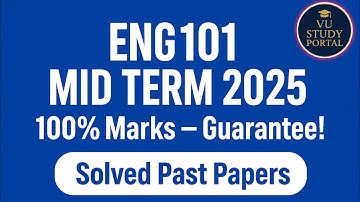 ENG101 Mid term Preparation, | Full marks gurranty Pattern| | VU ENG101 Paper ki tiyari kasy kraye?|