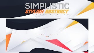 Photoshop Tutorial: Simplistic Stylish Abstract Banner Design