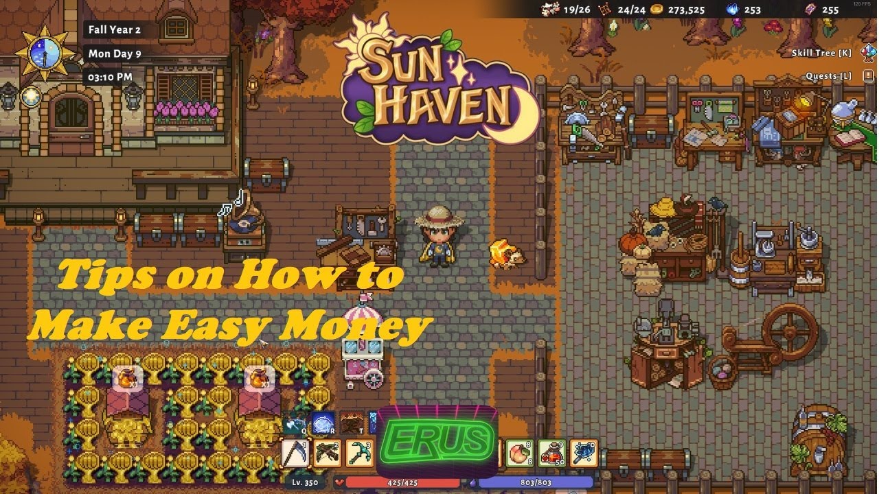 Sun Haven - Como ganhar dinheiro rápido no jogo - Critical Hits