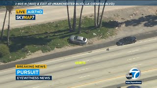 Authorities chasing possible murder suspect across L.A. area
