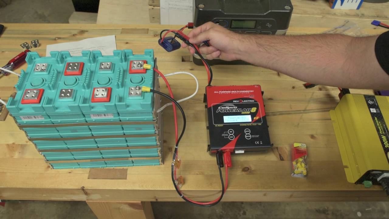 1200wh LifePO4 Solar Generator Build - Part 2 - Total cell discharge