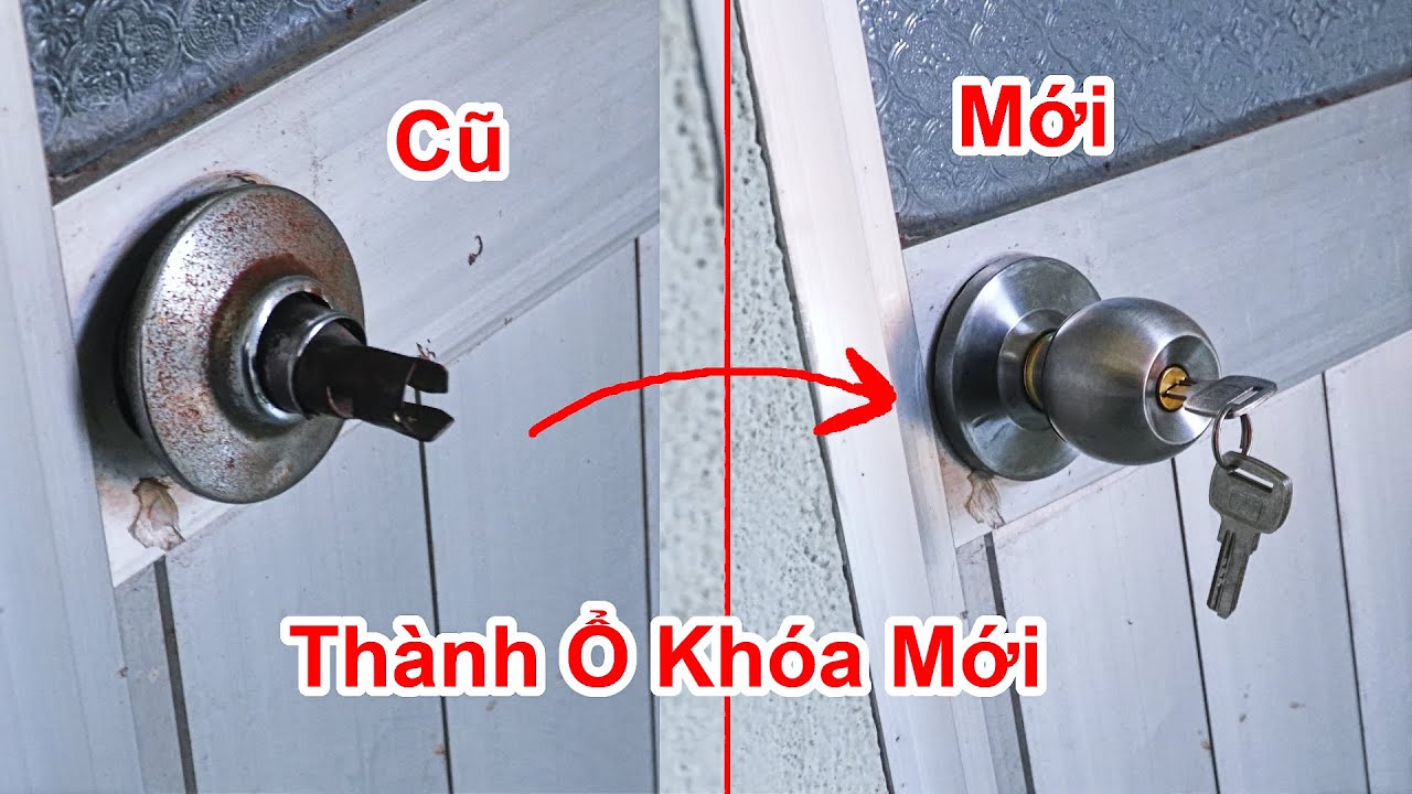 Cách Thay Ổ Khóa Cửa Phòng Ngủ Rất Đơn Giản Không Cần Gọi Thợ / Hướng Dẫn Sửa Thay Ô Khóa Cửa Nhôm