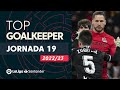 Laliga best goalkeeper jornada 19 lex remiro