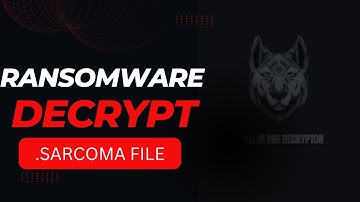 How to Remove .Sarcoma Virus [ Ransomware ] | Decrypt .Sarcoma Files and Recover Data #solution