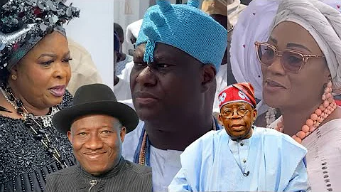 SEE HOW PRESIDENT JONATHAN WIFE,PRESIDENT TINUBU WIFE AND OBASA SURP ONI OF IFE AT HIS 10th YEARS ON