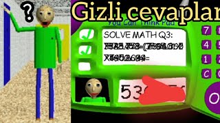 Öğretmeni Gizli Cevaplarla Kandırdım Baldis Basics