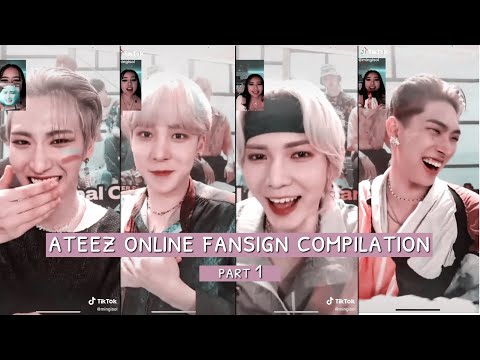 ateez online fan sign | part 1