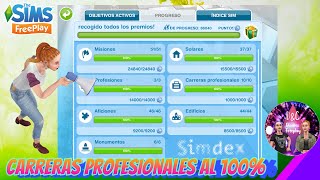 CARRERAS PROFESIONALES SIMDEX ✅ Cómo subir nuestro progreso | The Sims FreePlay