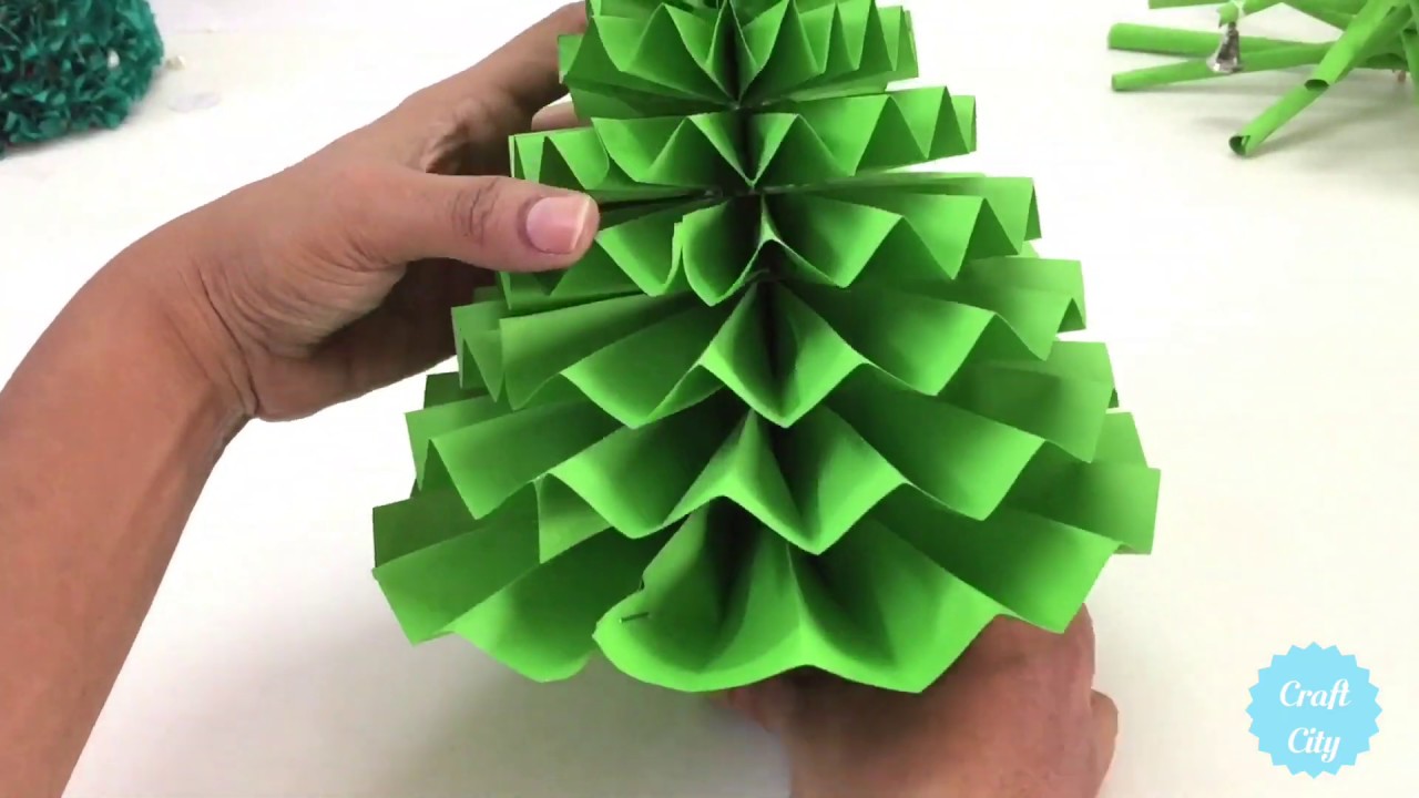 How to make Christmas Tree with paper  diy christmas tree decorations