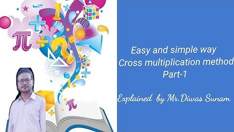 Solving linear equation by cross multiplication method.