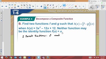 1-6 Example 4 Decompose a Composite Function