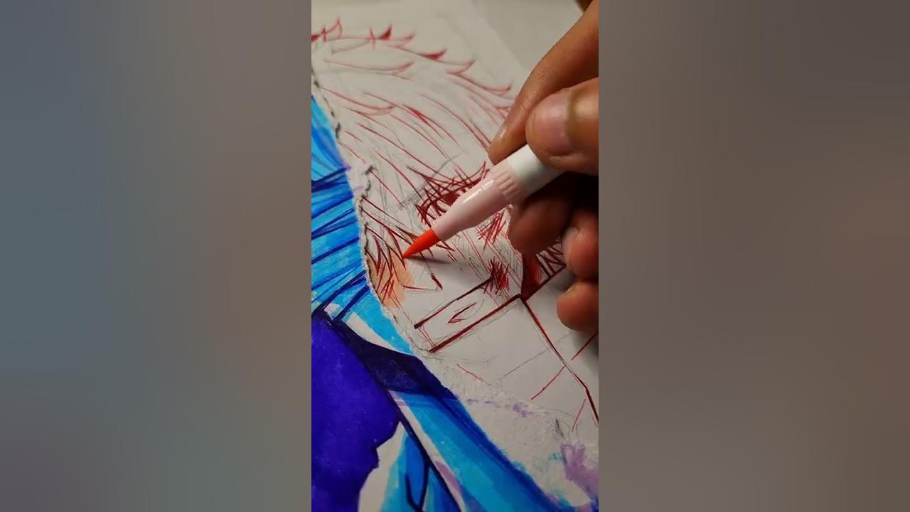 Ripping My GoJo Drawing To Try This New Challenge 🤔 shorts YouTube
