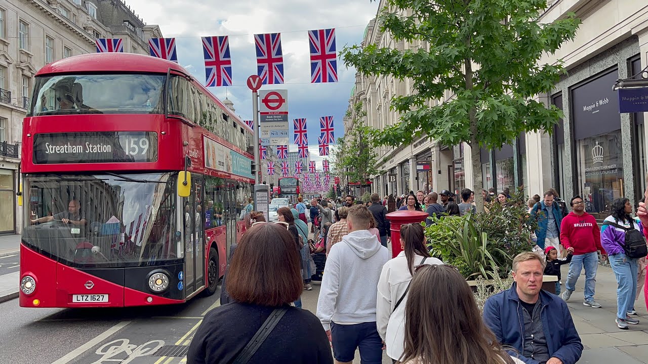 England, London City Tour 2022 | 4K HDR Virtual Walking Tour around the City | Summer in London