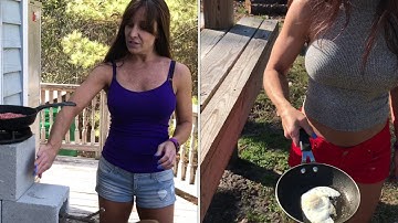 Crazy new rocket stove made from 4 cinder blocks!