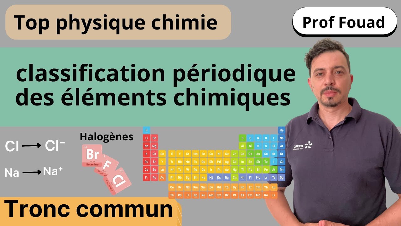 Classification périodique des éléments chimiques tronc commun