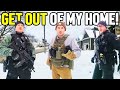 Cops Illegally Raid The Wrong House And REFUSE To Leave