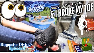 Dumpster Diving Found a $50 Pool & a 50" TV!