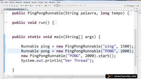 Universidade XTI   JAVA   094   Threads, runnable