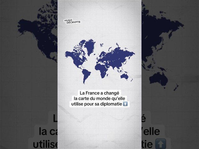 La France a changé la carte du monde qu’elle utilise pour sa diplomatie ⬆️