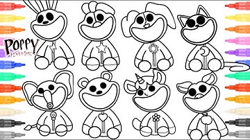Smiling Critters Coloring Pages / How to COLOR all Characters Poppy playtime 3 / NCS