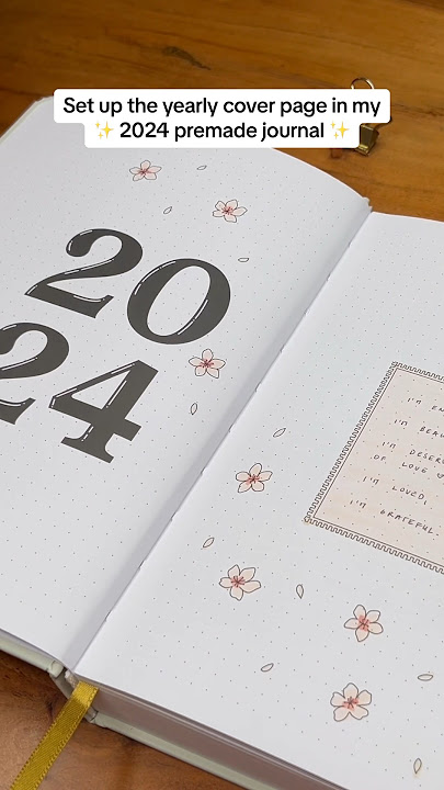 My 2024 Premade Bullet style Journal is out! 🥹❤️ #premade #bulletjournal  #bujo #bujosetup 