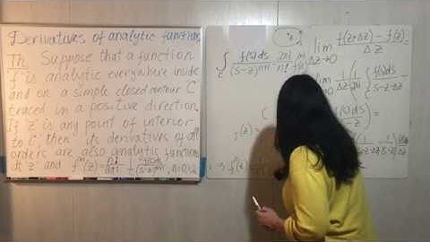 Complex variables. Lecture #4. Derivatives of analytic functions.