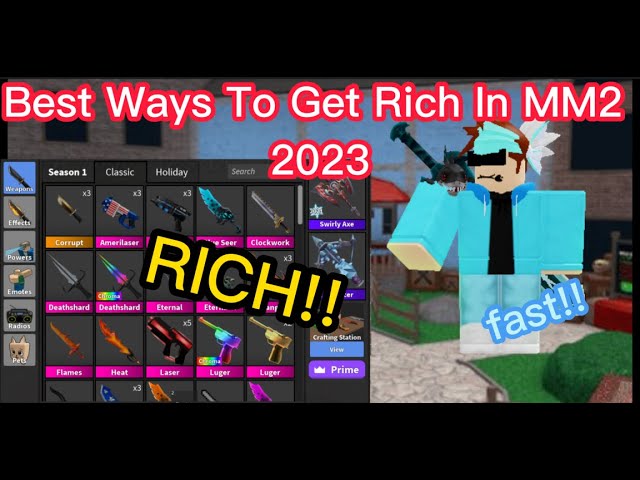 HOW TO GET RICH!!! [TIPS & TRICKS] (ROBLOX MM2) 