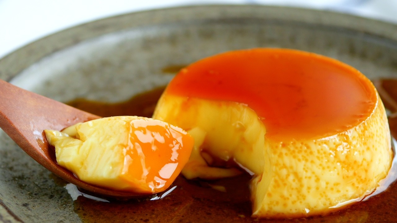【卵1個で作れる♪なめらか濃厚プリン】One Egg Caramel Pudding