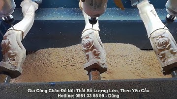 NCC Gia Công CNC Gỗ 4 Trục Giá Rẻ Tại Biên Hòa