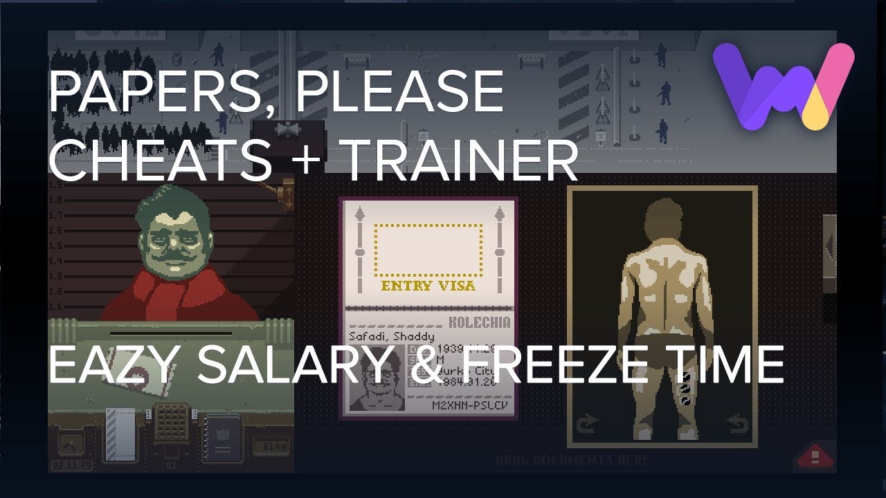 Papers Please Trainer 2 Cheats Freeze Time Easy Salary Youtube - papers please roblox script