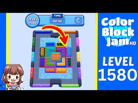 Color Block Jam Level 1580 Solution Walkthrough video preview