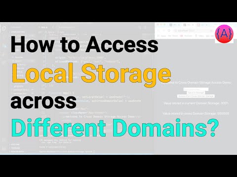 How to access local storage across different domains? | ReactJS tutorial