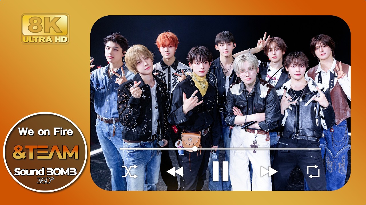 8K] PLAYLIST｜앤팀(&TEAM) 🎵We on Fire｜🎧공간음향｜SoundBOMB360
