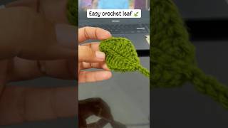 “Crochet leaf 🌿🧶Full tutorial on my channel ✨”