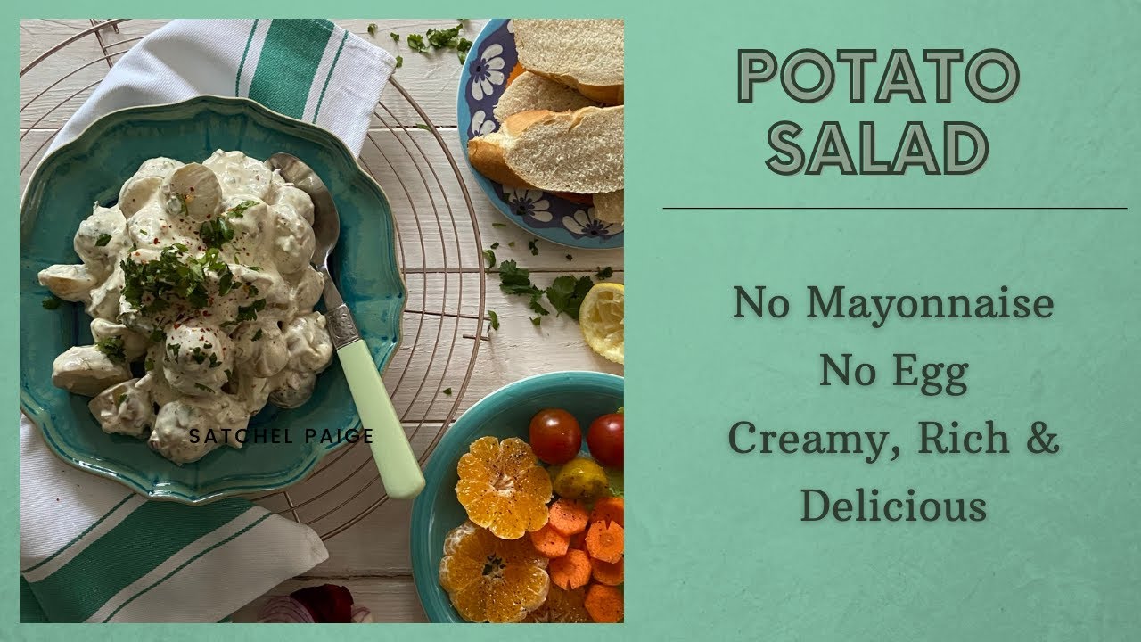 Potato Salad No Mayonnaise Or Egg Youtube